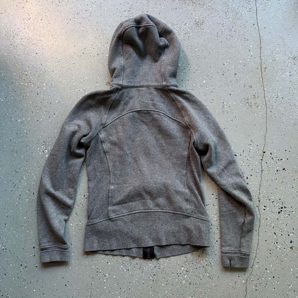 Lululemon Scuba Full-Zip Hoodie Sweatshirt Women's Gray Heathered Athleisure - Picture 3 of 6